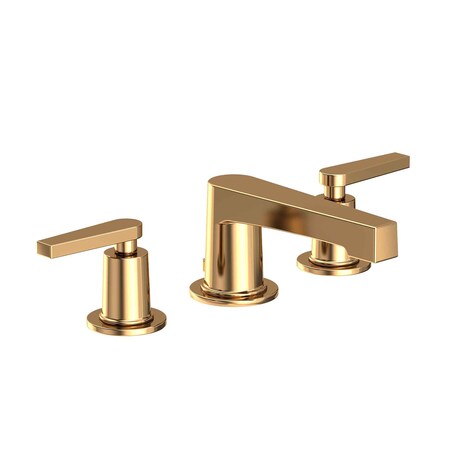Newport Brass Widespread Lavatory Faucet in Polished Brass Uncoated (Living) 2970-03N